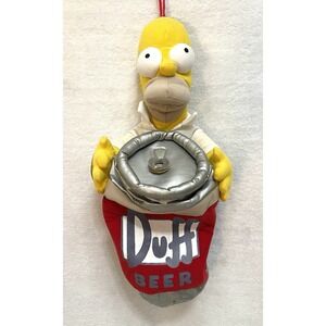 Vintage THE SIMPSONS HOMER SIMPSON Duff Beer Can Christmas Stocking Original